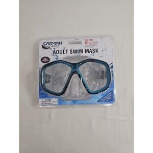 Adult Swim Mask - Black/Turquoise - Cayman Swim Gear (New)